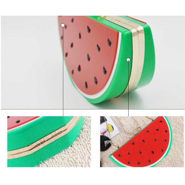 Lemon fruit watermelon creative fashion acrylic shoulder bag
