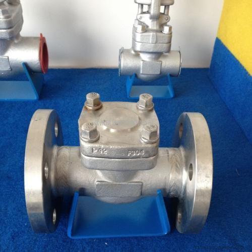 NPT / API 602 Forged Steel Check Valve Flange Dimension In Accordance To ASME B16.5