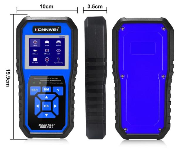 Airbag SRS 2.8 Konnwei KW450 VW Audi Diagnostic Scanner