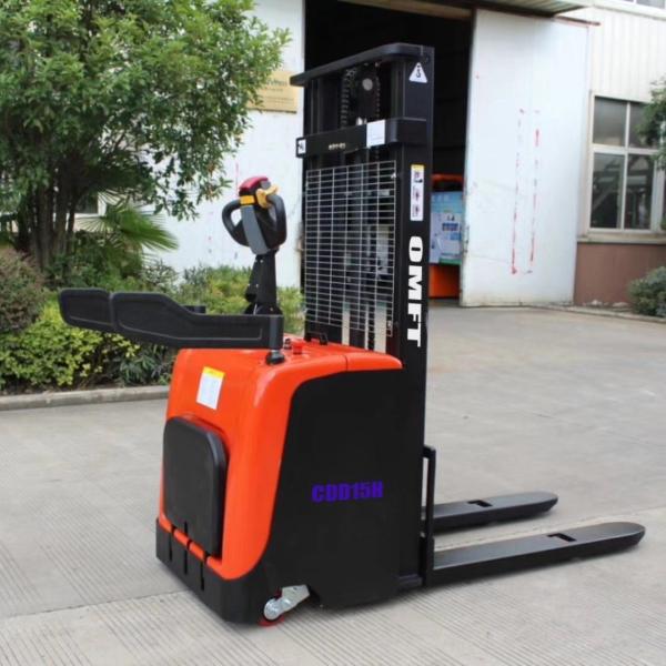 1.5 Ton Battery Pallet Stacker Lift Height 1600-3500mm Ce ISO SGS OEM and Spare Parts