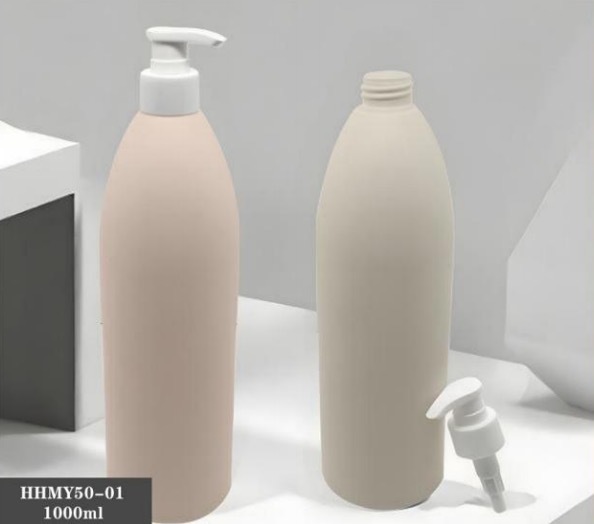 Customized Plastic Luxury Shampoo Bottles 1000ml PE Bottle