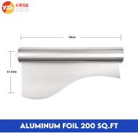 200 pieds carrés Foil d'aluminium 0,014 mm x 30 cm x 61 m Enveloppes en rouleau de feuille