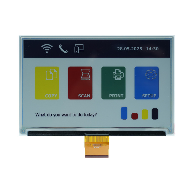7.3-inch 800x480 SPI interface ultra-low power color e-paper display