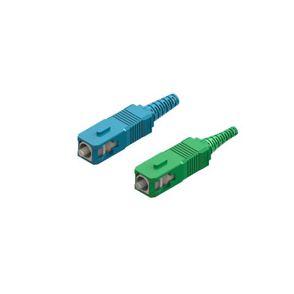 Single Mode SC Fiber Optic Connector Short Boot For Fiber Optic Patch Cord