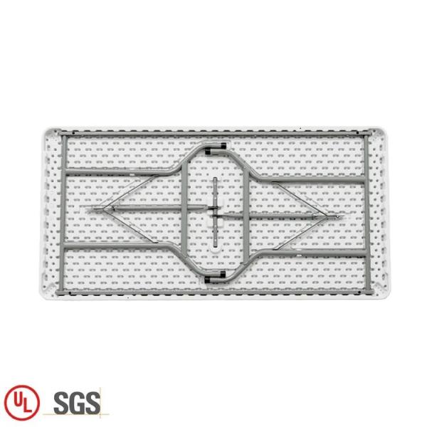 Foldable White Picnic Table Ideal for Outdoor Camping Hiking and Travelling 152*76*74cm