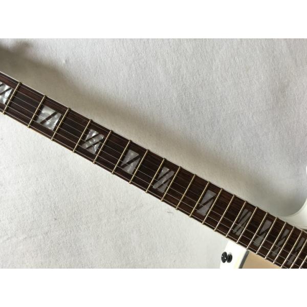 Wholesale Cibson LP Custom 1960 Electric Guitar rosewood fretboard with Real Pearl mother inlay Large diamond In White