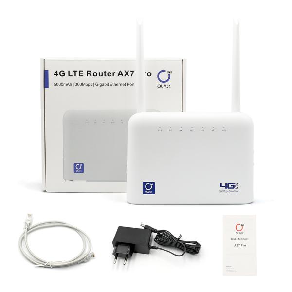 Модем OLAX AX7 Pro на открытом воздухе 4G Wifi со слотом 5000mah 300mbps SIM-карты