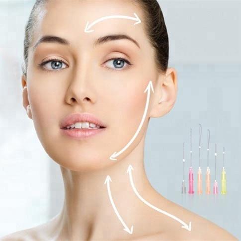 Effective absorbable PDO 4D/3D COG thread with blunt cannula needle
