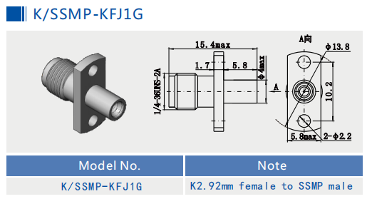 Женщина к женщине из нержавеющей стали между серией RF адаптер K ((2.92 мм)