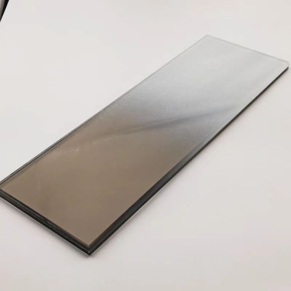 10+10mm Curved Gradient Tempered Laminated Glass Sheet Bathroom Rotating Partition Wall