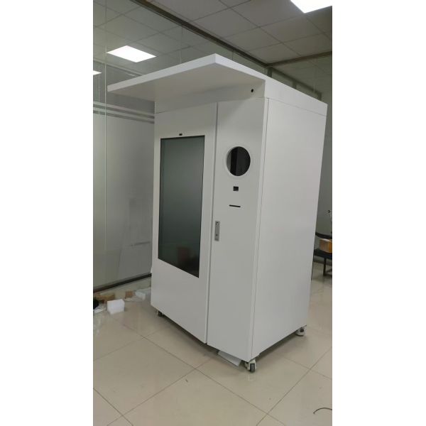 Outdoor Tourism Spot 49inch Touch Screen Bottle and can RVM systems with compactor