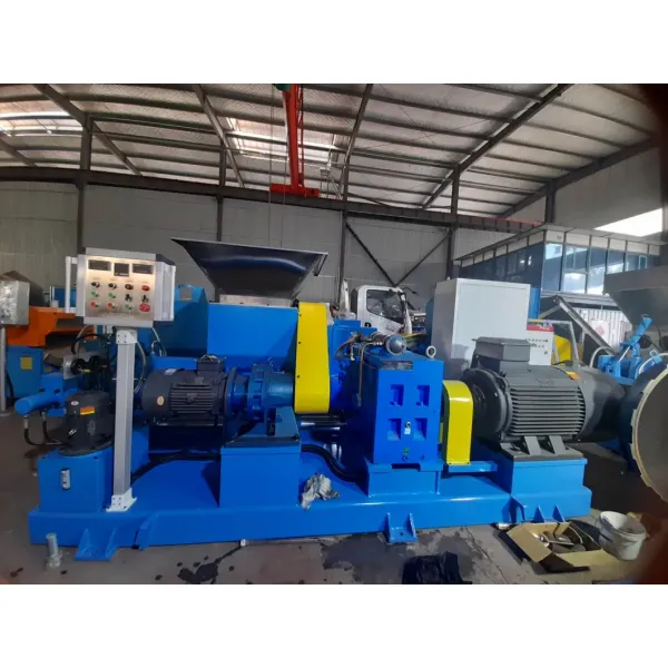 Double-heads Rubber Strainer Extruder / Force Feeding Rubber Strainer Machine with Double Head