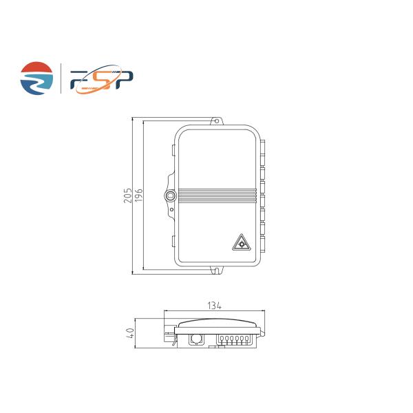 Boîte à bornes en fibre optique IP68 extérieure à 6 cœurs Boîte de distribution imperméable à l'eau pour réseau FTTX