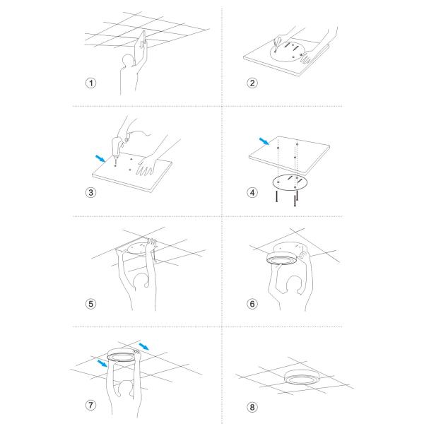 24V Passive 802.11 AC PoE Wireless Access Point Ceiling Mount CE Certificated