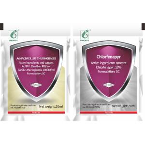Biological Pesticide with 10 million PIB/mL AcNPV + 2000IU/mL Bt +10% Chlorfenap