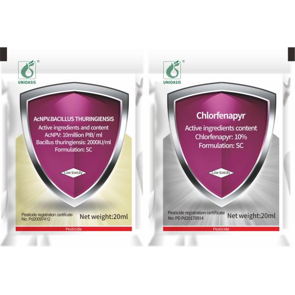 Biological Pesticide with 10 million PIB/mL AcNPV + 2000IU/mL Bt +10% Chlorfenap