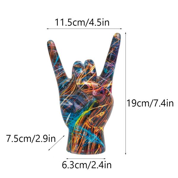 AcreECO Modern Abstract Graffiti Rock Resin Handmade Customizable Color Multi-Functional Indoor Decor Sculpture for Home Bedroom