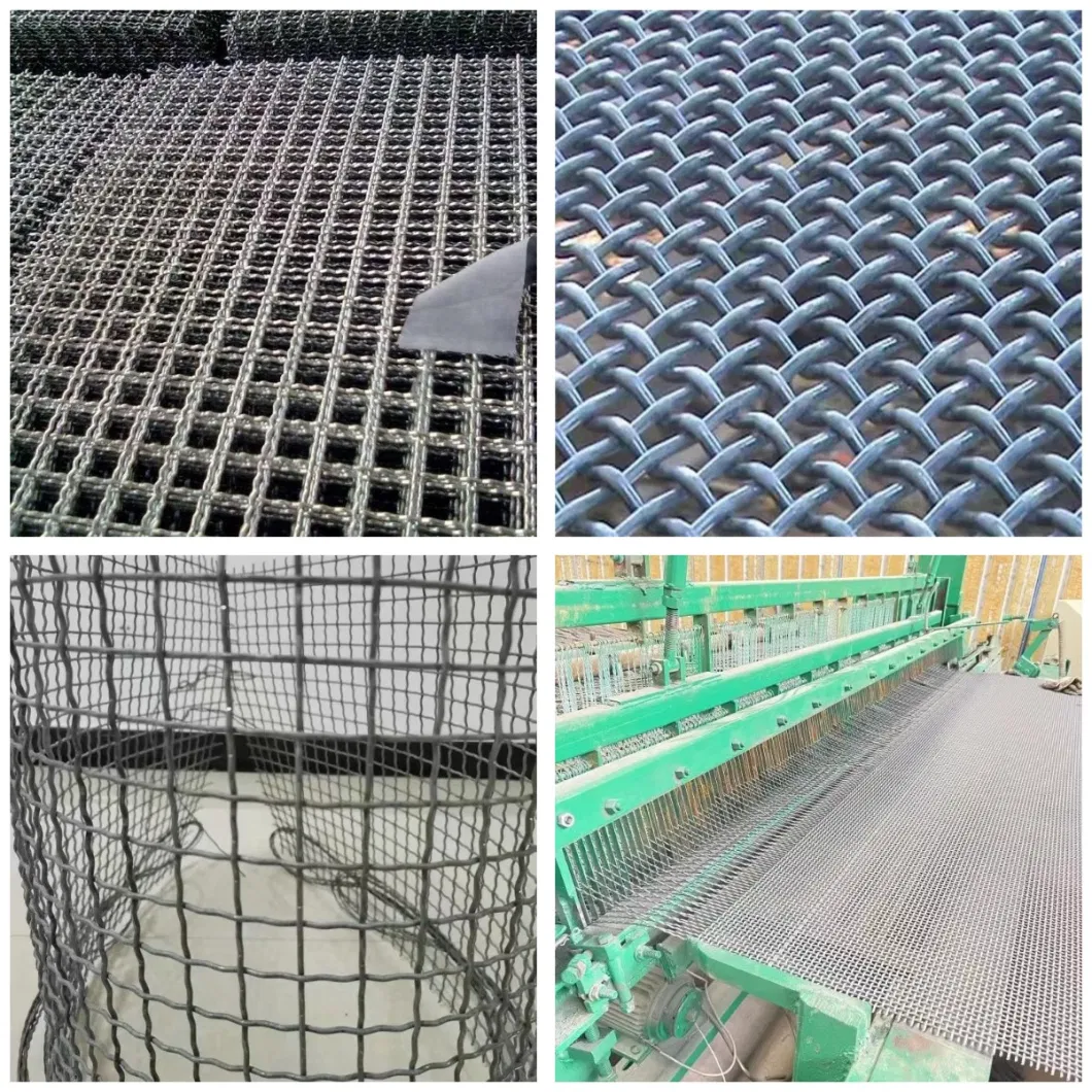 65mn 45# Manganese Steel Woven Crimped Wire Mesh