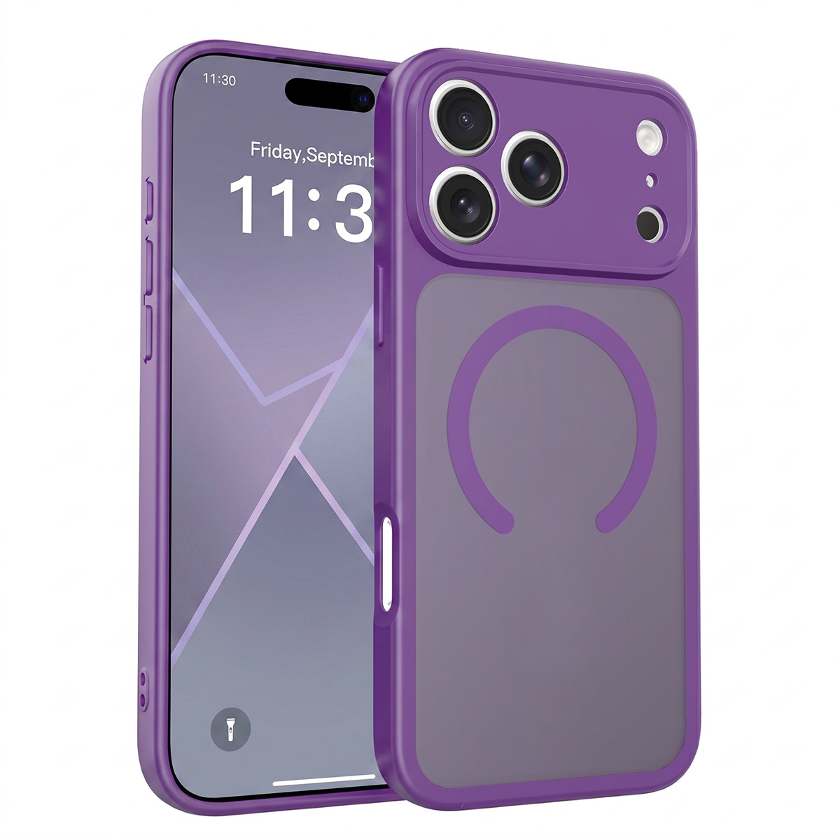 Laudtec Translucent Matte Frosted Strong Magnetic Phone Case Phone Cover with Full Camera Protection for iPhone 17 16 15 Pro Max