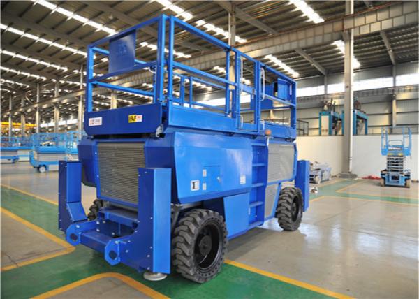 GTJN10 1000KG Electric Scissor Lift Four Wheel Braking Emergency Stop