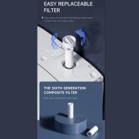 Conservation de l'eau Les toilettes intelligentes modernes montées sur un mur avec double filtre à eau