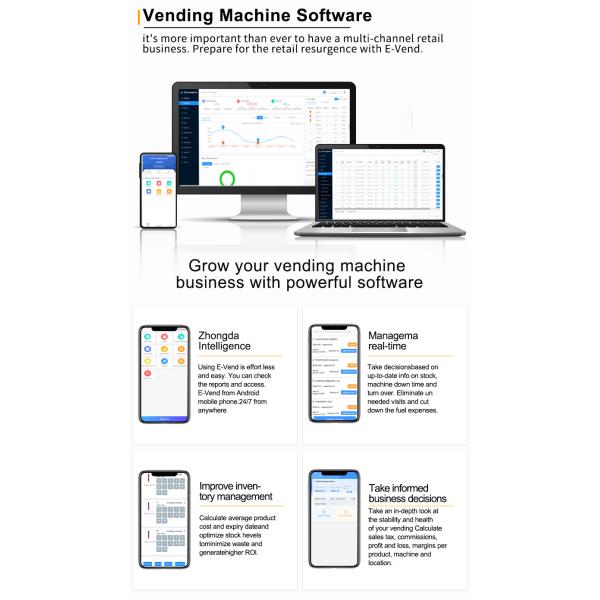 Automatic Mini Vending Machine 32 Inch Digital Screen Age Verification Vending Machine With Id Card Reader
