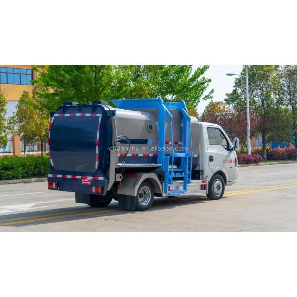 Camión de recolección de residuos de cocina de 4,5 metros cúbicos eléctricos puros Requisito de la aduana para la eliminación de residuos urbanos ecológicos