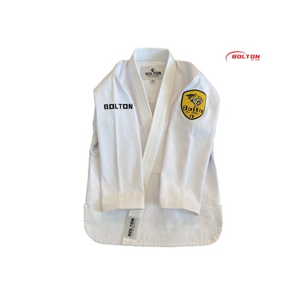 Kids Children Durable Embroidery Pearl Weave BJJ Gi  100% Cotton