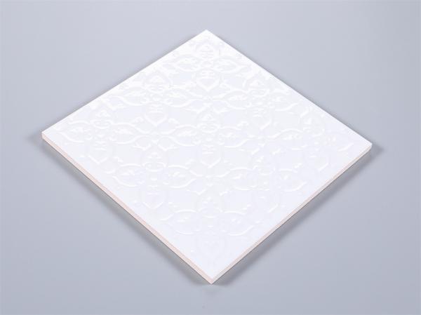 White 200x200mm Ceramic Rustic Tile for Indoor Walls and Floors
