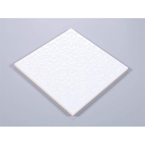 White 200x200mm Ceramic Rustic Tile for Indoor Walls and Floors