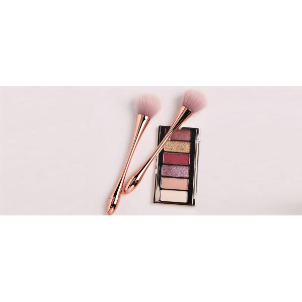 Деревянная щетка макияжа стороны ручки для чувствительной кожи