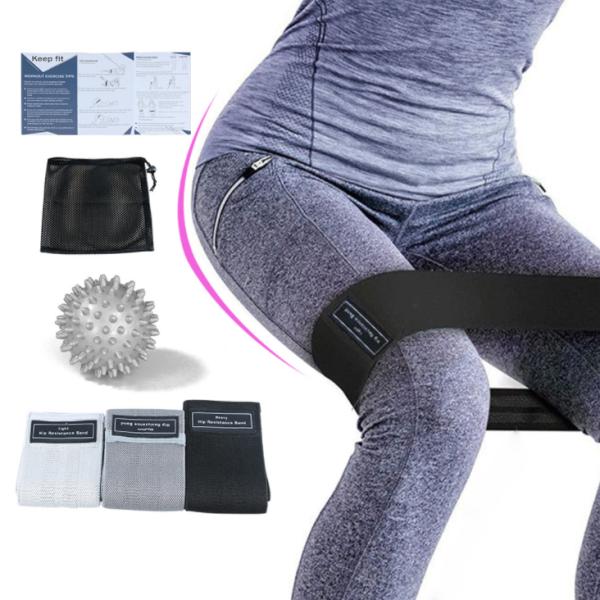 86CM 3 Set  Resistance Band And Tube 90LB Exercise Tube Resistance Band Fitness