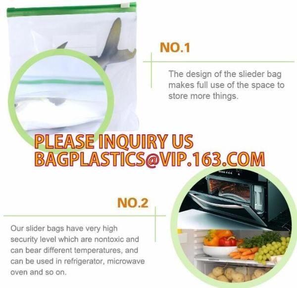 Double zip seal packaging bag, Double sealed food storage custom printed plastic zip lock bag, Moisture Proof plastic go