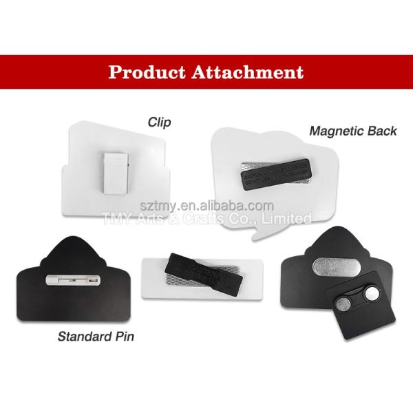 Magnetic PVC Name Tag with Window Slot - Custom Reusable Employee & School Uniform Badge, Personalized Insert Card Design