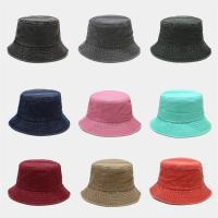 Doux 100% de coton de chapeau de Grey Red Black Fisherman Bucket d'adulte 58CM
