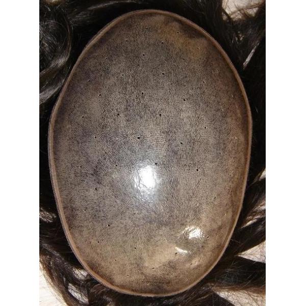 Brown Black Natural Custom Made Hair Units Hair Toupee For Men