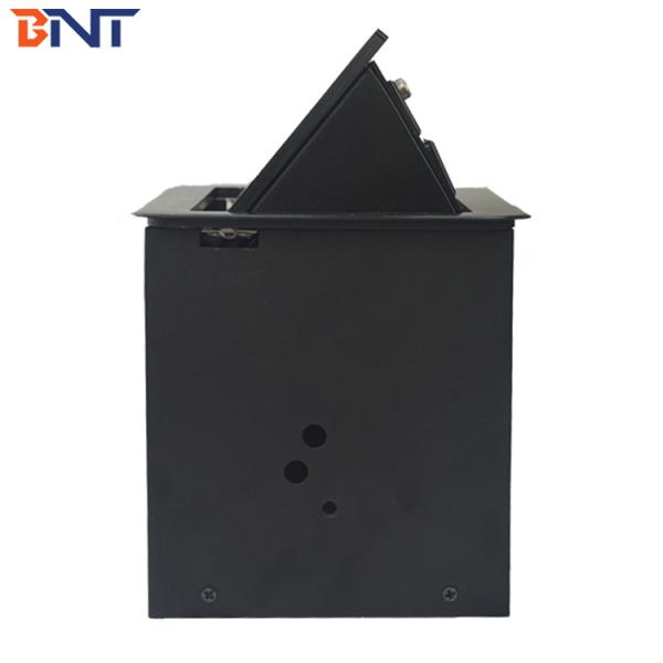 Black Aluminum Alloy 5Mm Panel Thickness  Table Pop Up Power Data Jack