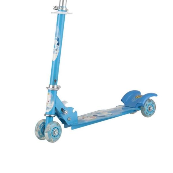 Kids Skate Kick Scooter With Small Bell 4 Lighting Wheels For Age 6-12