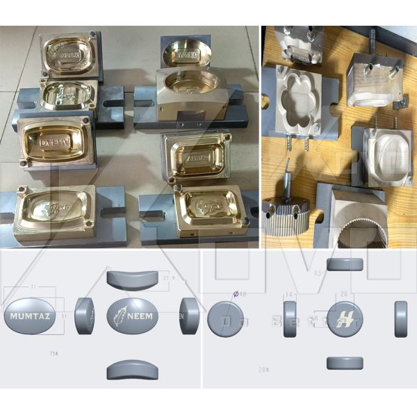 Hydraulic Soap Stamp Machine With 80-120 Pcs/Min Capacity Light Curtain Protection