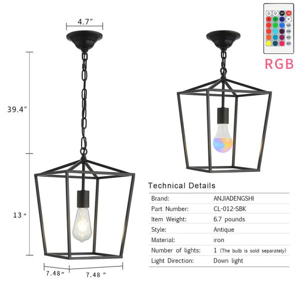 Industrial Pendant Lights Black Loft Home Decoration Lamp kitchen island lights Vintage Pendant Lights(WH-VP-104)