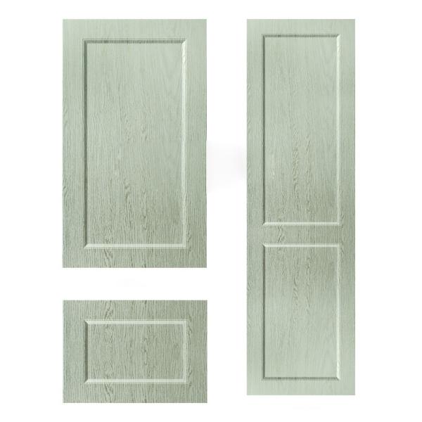 Custom Style Bedroom Wardrobe Doors 190cm High X 49cm Width In Wood Grain Color