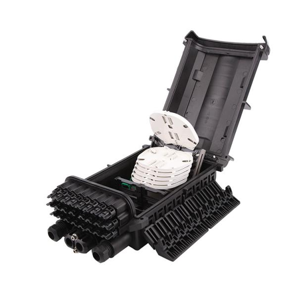 Boîte de réseau FTTH imperméable à l'eau IP68 extérieure à 24 ports Boîte de séparation de fibres optiques