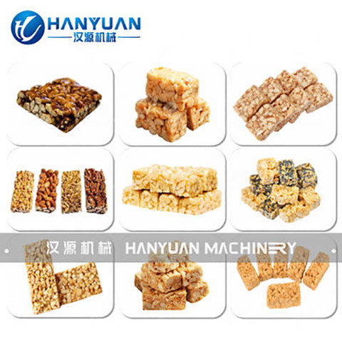 Square Nuts Bar Production Line Peanut Bar Making Machine Stainless Steel