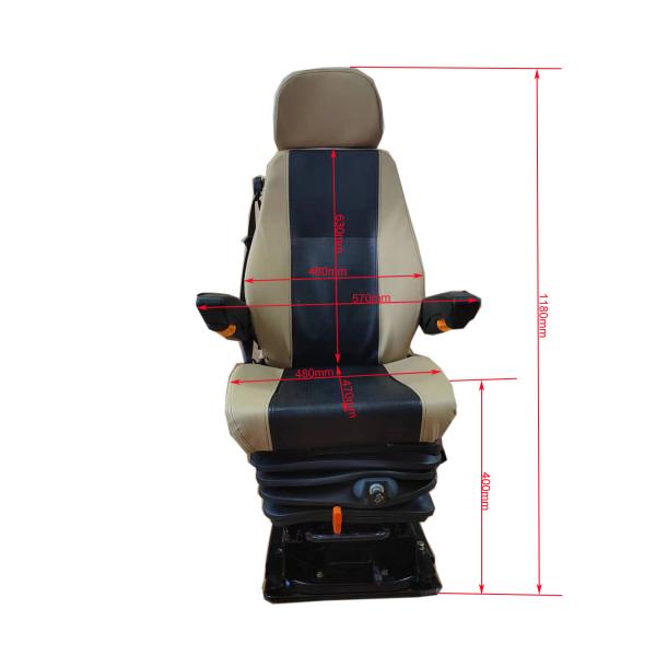 Truck Air Suspension Seats Coke Oven Machine Seat With Ventilation Heating