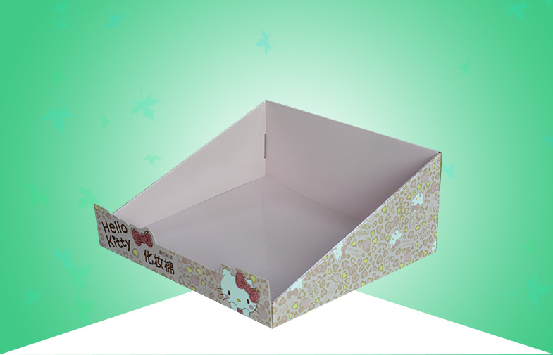 Дисплей Recyclable картона встречный для повышать пусковые площадки хлопка макияжа киски здравствуйте
