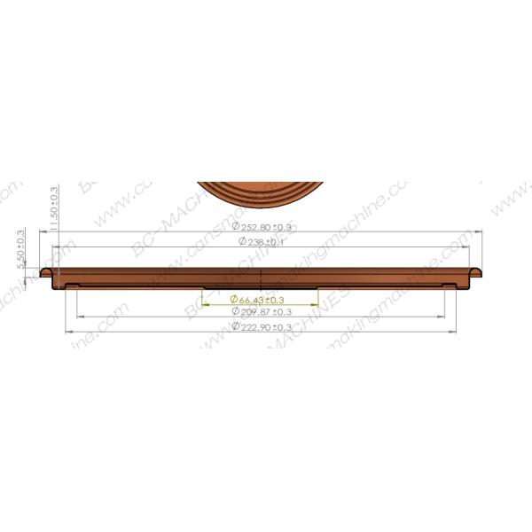 Componentes de latas de estaño de metal 0,45 mm Cerradura de gancho Accesorios de cubierta de metal Fondo de estaño