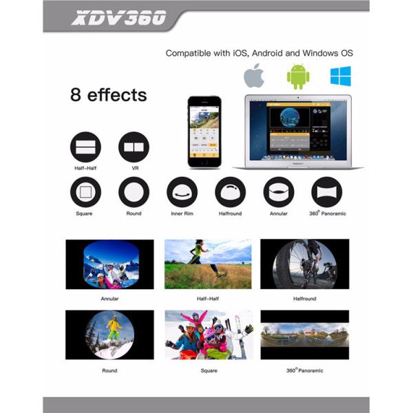 4K Mini Wireless Sport Waterproof Action DV Camcorder 360 Degree Camera 4K 30FPS Ultra HD 1080P Panorama Video Camera