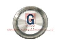 Taille de bouton poussoir de Braille d'ascenseur d'ascenseur de forme ronde/bouton poussoir 37mm d'ascenseur