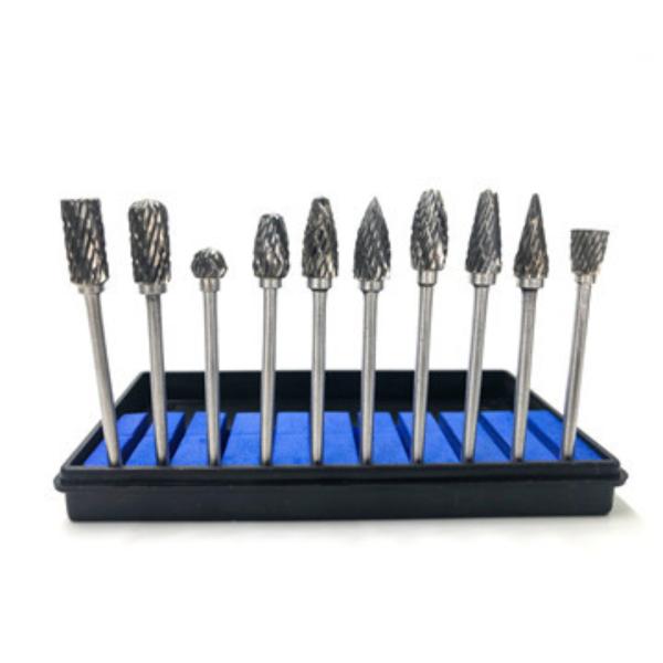 10 Pcs Die Grinder Tungsten Carbide Burr Set With 2.35mm/3mm Shank