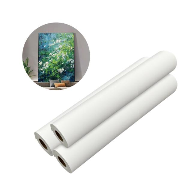 420gsm Wide Format Matte Inkjet Cotton Canvas Anti-Cracking Easy-Stretching